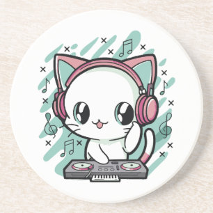 Porta-copos música de gato