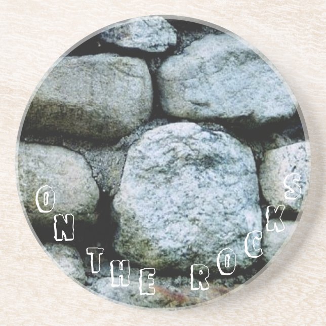 Porta-copos Na Bebida Rocks (Frente)