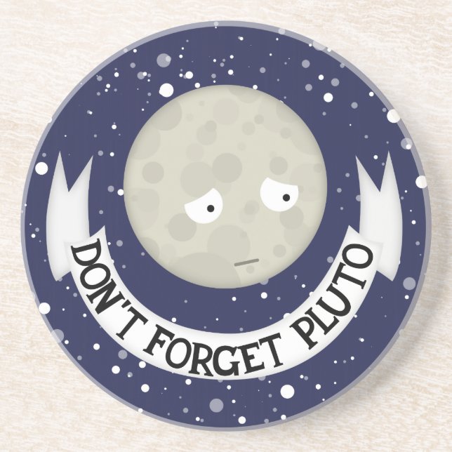 Porta-copos Não esqueça Pluto (Frente)