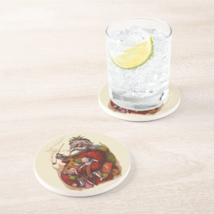 Porta-copos Natais vintages, Brinquedos da Pipe do Papai Noel