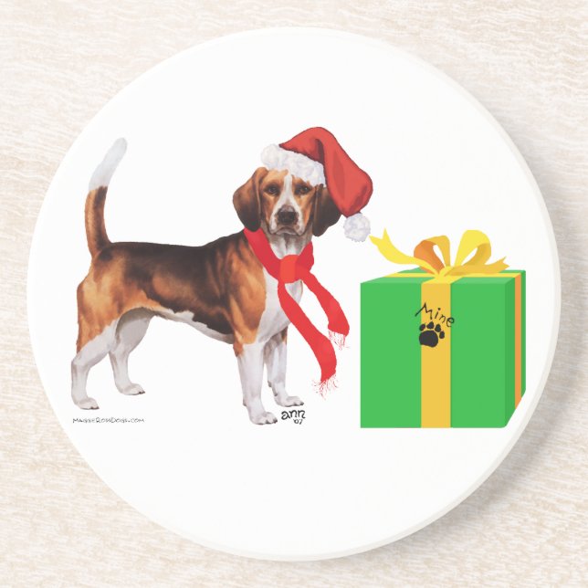 Porta-copos Natal Beagle (Frente)