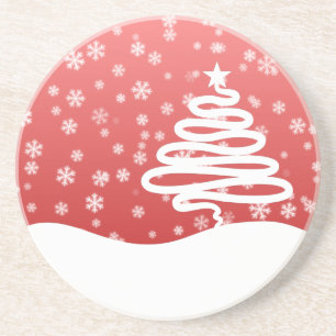 Porta-copos Natal branco