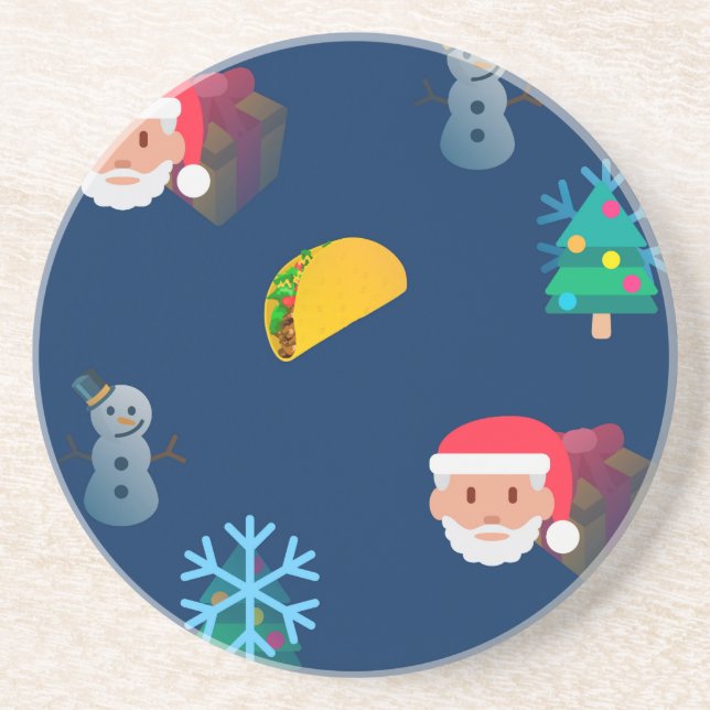Porta-copos natal taco emoji (Frente)
