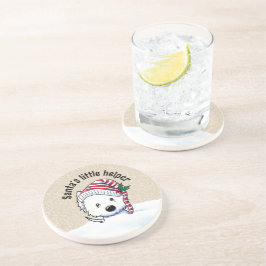 Porta-copos Natal Westie