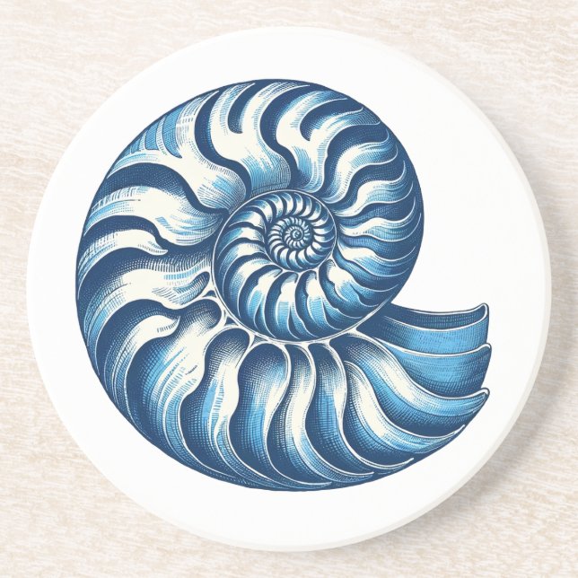 Porta copos Náutica do Nautilus Shell (Frente)