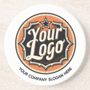 Porta-copos Negócio Simples de Logotipo e Texto Personalizado
