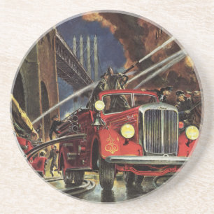 Porta-copos Negócios Vintage, Bombeiros Caminhões de Bombeiros