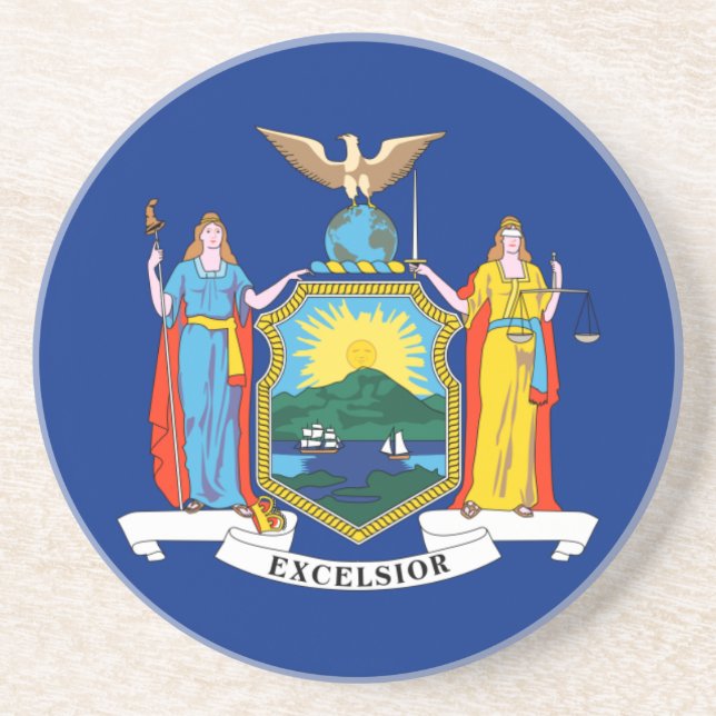 Porta-copos New York Flag, The Empire State, American Colonies (Frente)