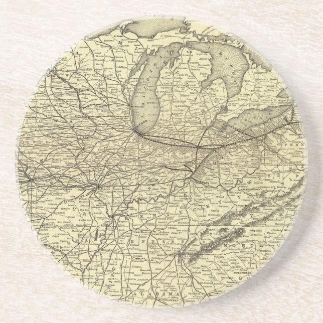 Porta-copos New York, Pennsylvania e Ohio Railroad (Frente)