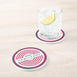 Porta-copos Nome da família Ano 4 de julho Estrelas Strips