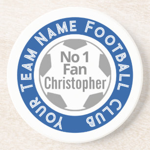 Porta-copos Nome do clube de futebol em um