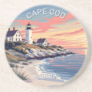 Porta-copos Nome personalizado Cape Cod Massachusetts