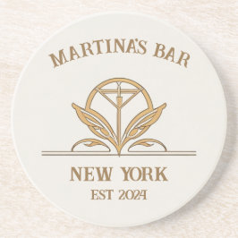 Porta-copos Nome personalizado do logotipo Martini do Bar pers
