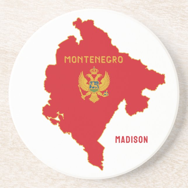 Porta-copos Nome Personalizado Montenegro (Frente)