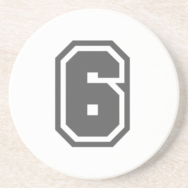 Porta-copos Número 6 (Frente)