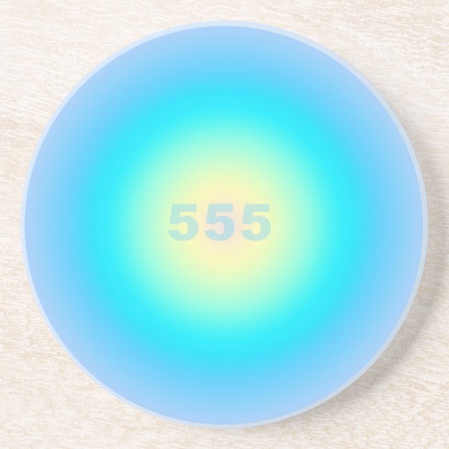 Porta-copos Números de anjo 555 - Novos começos (Frente)