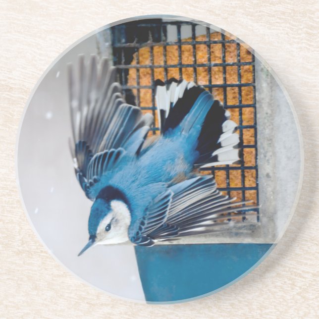 Porta-copos Nuthatch Branca em Neve - Foto original (Frente)