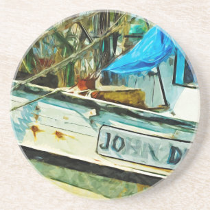 Porta-copos O Abstrato de Shrimp Boat John Drew Impressionismo