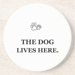 Porta-copos O Cão Vive Aqui Você é o Convidado Capa de Cão Div