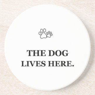 Porta-copos O Cão Vive Aqui Você é o Convidado Capa de Cão Div