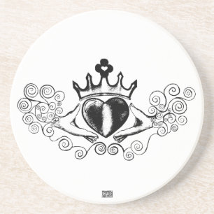 Porta-copos O Claddagh (preto)