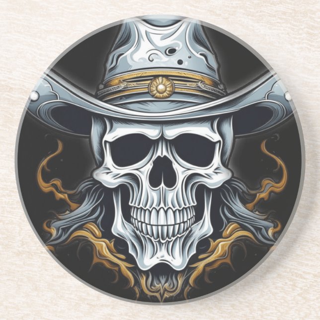 Porta-copos O Esqueleto Cowboy (Frente)