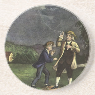 Porta-copos O Experimento de Luz e Papagaio de Benjamin Frankl