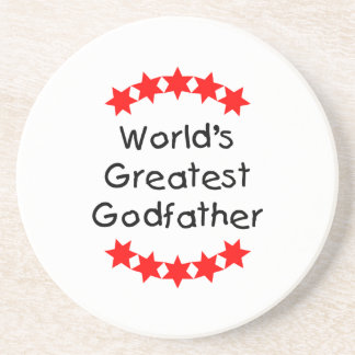Porta-copos O grande padrinho do mundo (estrelas vermelhas)