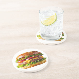 Porta-copos O hambúrguer empilhado de SlipperyJoe