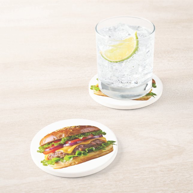 Porta-copos O hambúrguer empilhado de SlipperyJoe (Lateral)