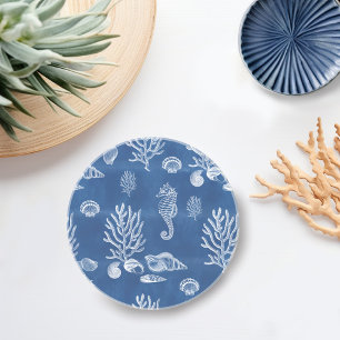 Porta-copos Oceano Atlântico em Azul e Branco