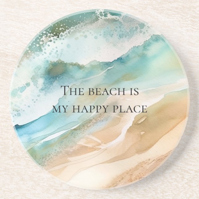 Porta-copos Oceano de praia (Frente)