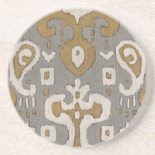 Porta-copos Ochre Ikat I (Frente)