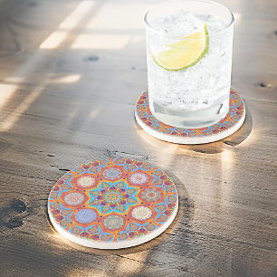 Porta-copos Octo brilhante arabesque Estilo vermelho mórbido