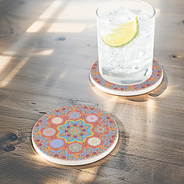 Porta-copos Octo brilhante arabesque Estilo vermelho mórbido (Criador carregado)