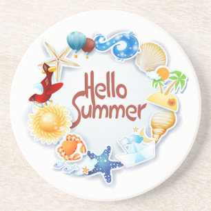 Porta-copos Olá Summer