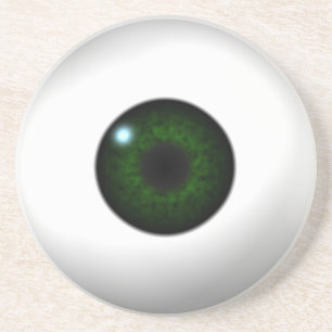 Porta-copos olho verde