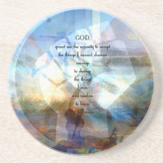 Porta-copos Oração De Serenidade Com Arte Motivacional Inspira