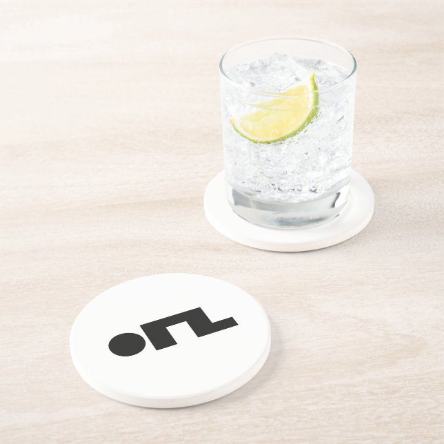 Porta-copos ORZ Emoticon Kaomoji Emoji (Lateral)