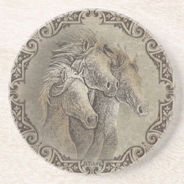 Porta-copos Os Cavalos (Frente)