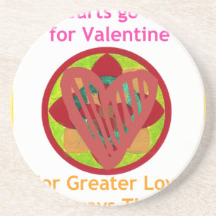 Porta-copos Os corações vão para casa para o namorados.