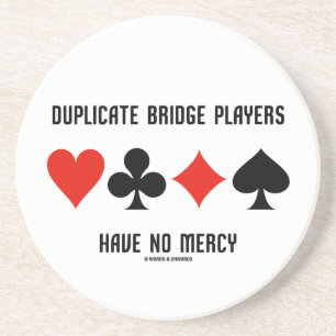 Porta-copos Os jogadores de ponte duplicados não têm nenhum