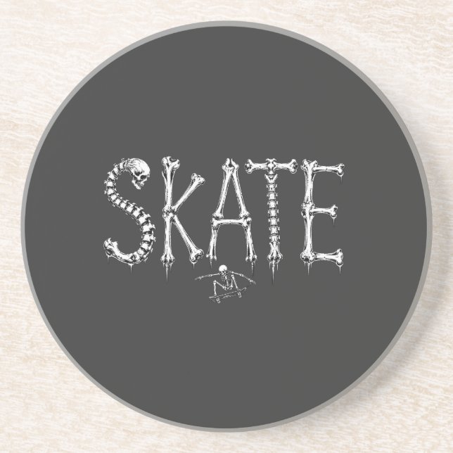 Porta-copos Ossos de skate esqueleto (Frente)