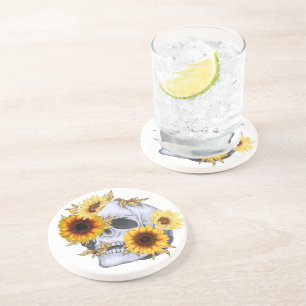 PORTA-COPOS OURO BLOOM SKULL