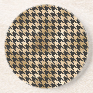 Porta-copos Ouro metálico fere dente, padrão de moda.