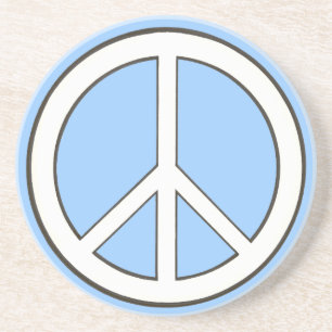Porta-copos Outline art drawing - Peace sign coasters