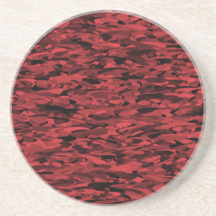 Porta-copos Padrão Abstrato Preto Vermelho