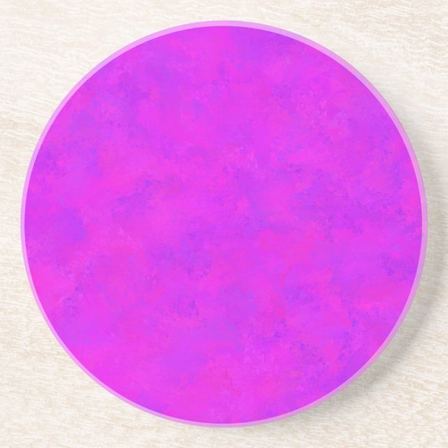 Porta-copos Padrão Abstrato Rosa Roxo (Frente)