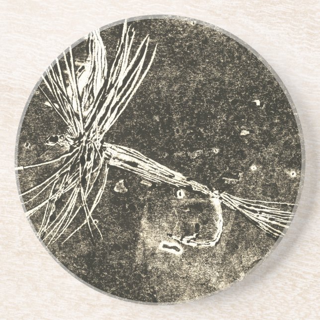 Porta-copos Padrão clássico de moscas secas para a pesca de tr (Frente)