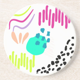 Porta-copos Padrão de Abstrato colorida moderno.